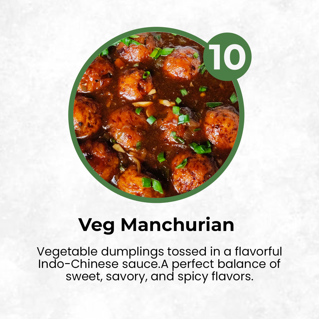 VEG MENU - 10 MEALS PLAN