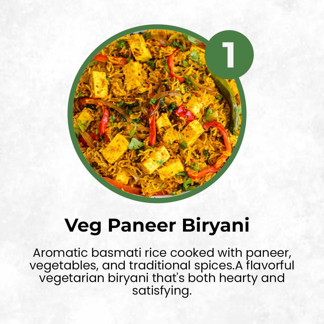 VEG MENU - 15 MEALS PLAN