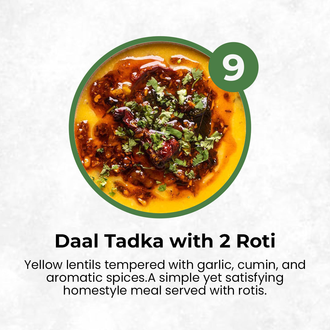 VEG MENU - 10 MEALS PLAN