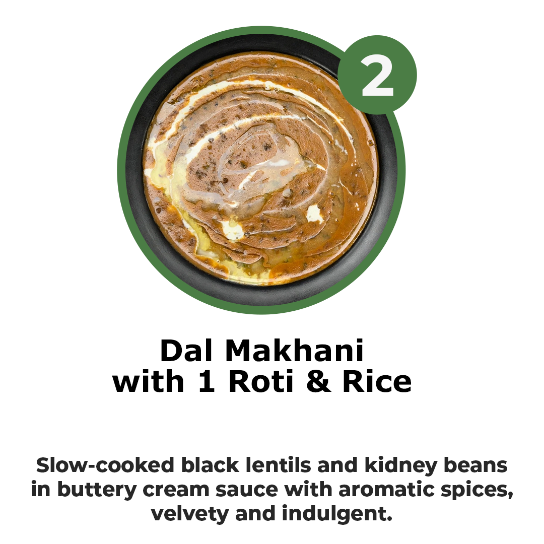 EXCUSIVE 5 + (2 FREE GULAB JAMUN) Meal Plan -Senior Veg  Menu